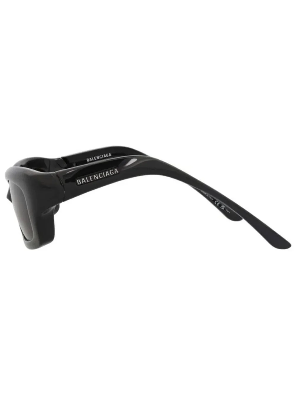 New Balenciaga Mens Square/Rectangle Black Black Grey Fashion Designer Sunglasse